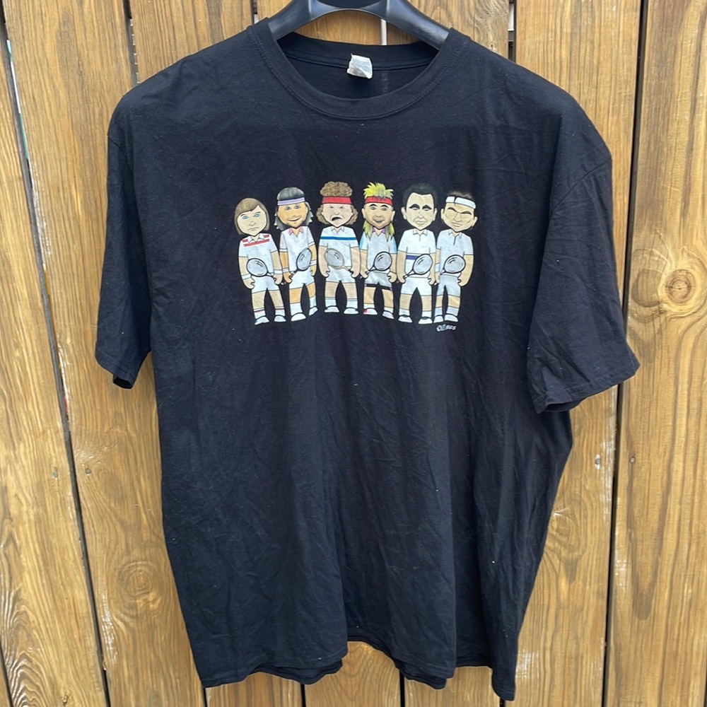Tennis Legends Men’s Tee featuring McEnroe & others 3X